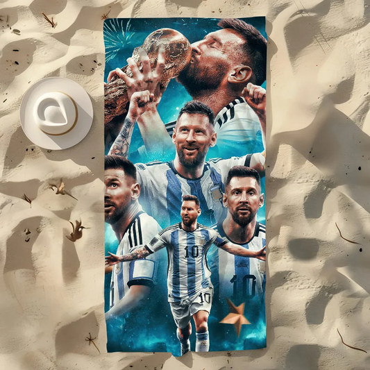 Serviette plage Messi foot-Fan2Foot
