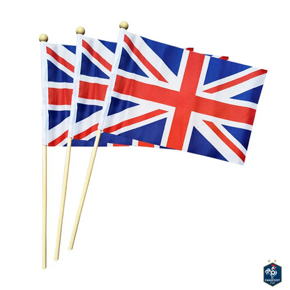 Lot de 10 Drapeaux à Main foot-Fan2Foot