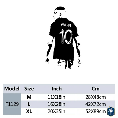 Sticker Mural Kylian Mbappé foot-Fan2Foot