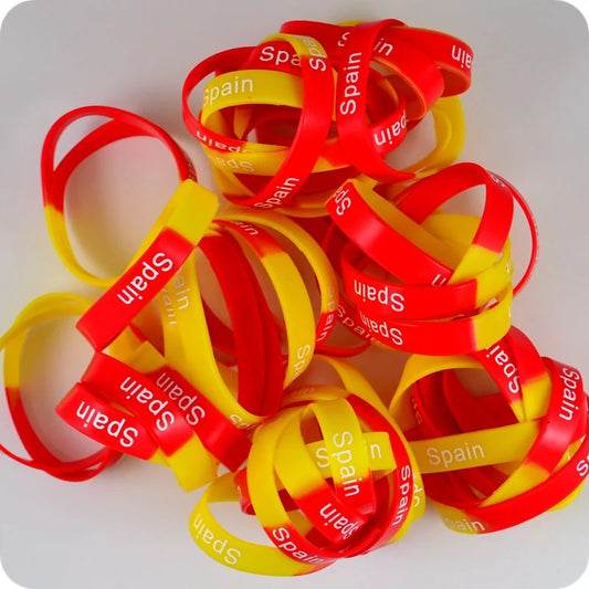 Lot de 25 Bracelets en Silicone Espagne foot-Fan2Foot