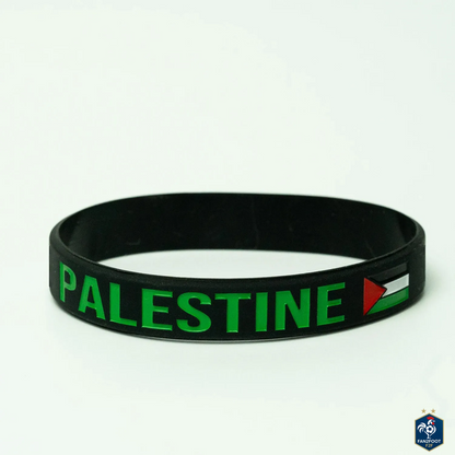 Lot de 2 Bracelets en Silicone Palestine foot-Fan2Foot