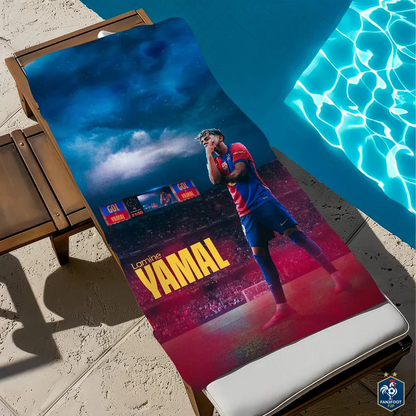 Serviette Plage Lamine Yamal foot-Fan2Foot