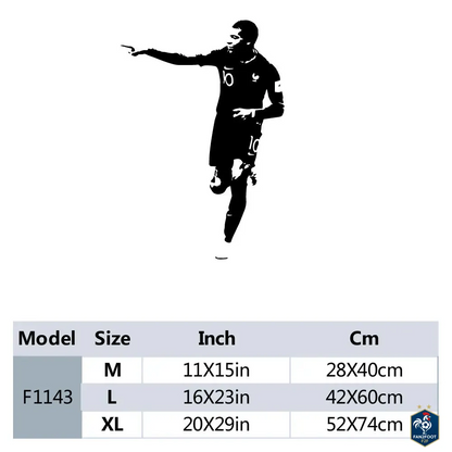 Sticker Mural Kylian Mbappé foot-Fan2Foot