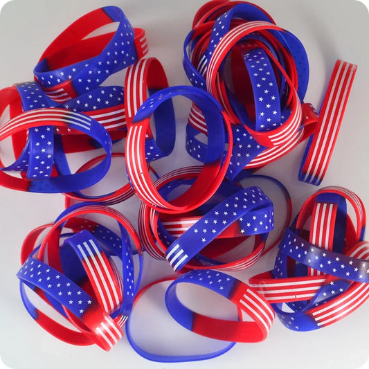 Lot de 25 Bracelets en Silicone Etats-Unis foot-Fan2Foot