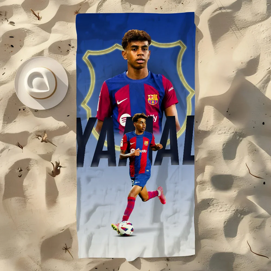Serviette Plage Lamine Yamal foot-Fan2Foot