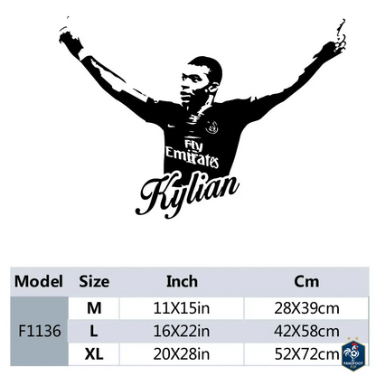 Sticker Mural Kylian Mbappé foot-Fan2Foot