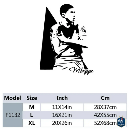 Sticker Mural Kylian Mbappé foot-Fan2Foot