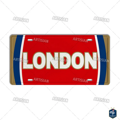 Plaque Métal Déco Murale Vintage foot-Fan2Foot
