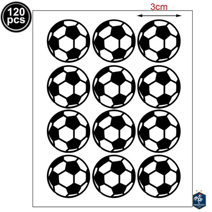 120 Autocollants Football Anniversaire foot-Fan2Foot