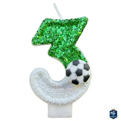 Bougie Chiffre – Décoration Anniversaire foot-Fan2Foot