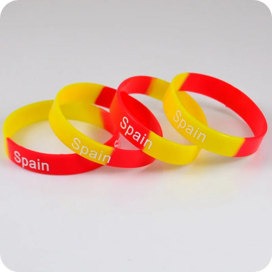 Lot de 25 Bracelets en Silicone Espagne foot-Fan2Foot