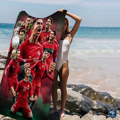 Serviette plage Cristiano Ronaldo CR7 foot-Fan2Foot