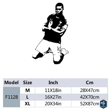 Sticker Mural Kylian Mbappé foot-Fan2Foot