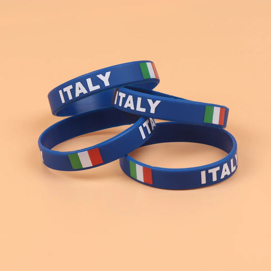 Lot de 10 Bracelets en Silicone Italie foot-Fan2Foot