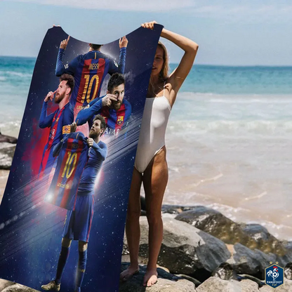Serviette piscine Messi foot-Fan2Foot