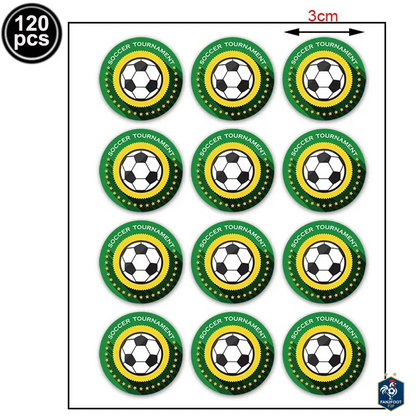 120 Autocollants Football Anniversaire foot-Fan2Foot