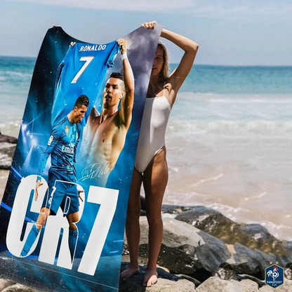 Serviette plage Cristiano Ronaldo CR7 foot-Fan2Foot