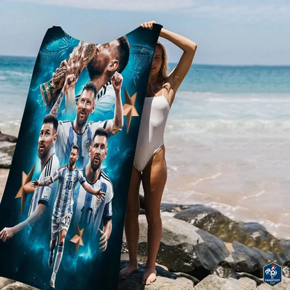 Serviette piscine Messi foot-Fan2Foot