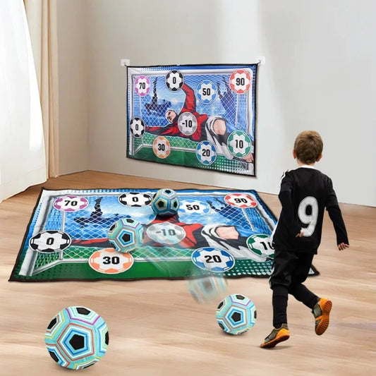 Jeu de Cible Football – Tapis de Tir avec Ballon Collant foot-Fan2Foot