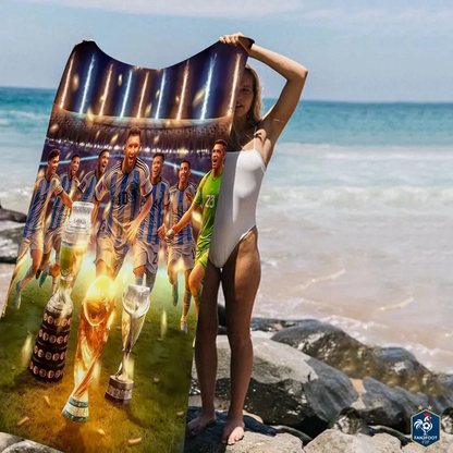 Serviette piscine Messi foot-Fan2Foot