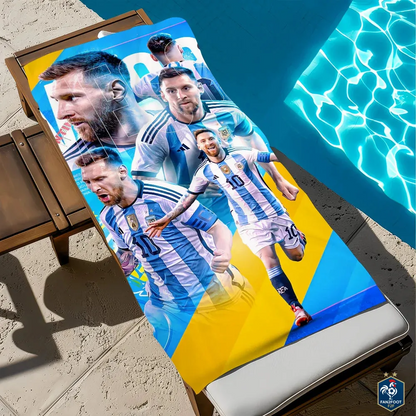 Serviette plage Messi foot-Fan2Foot