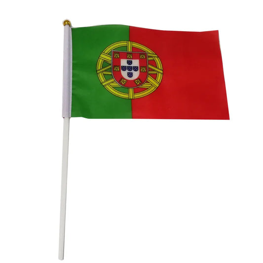 Lot de 10 Drapeaux à Main Portugal foot-Fan2Foot